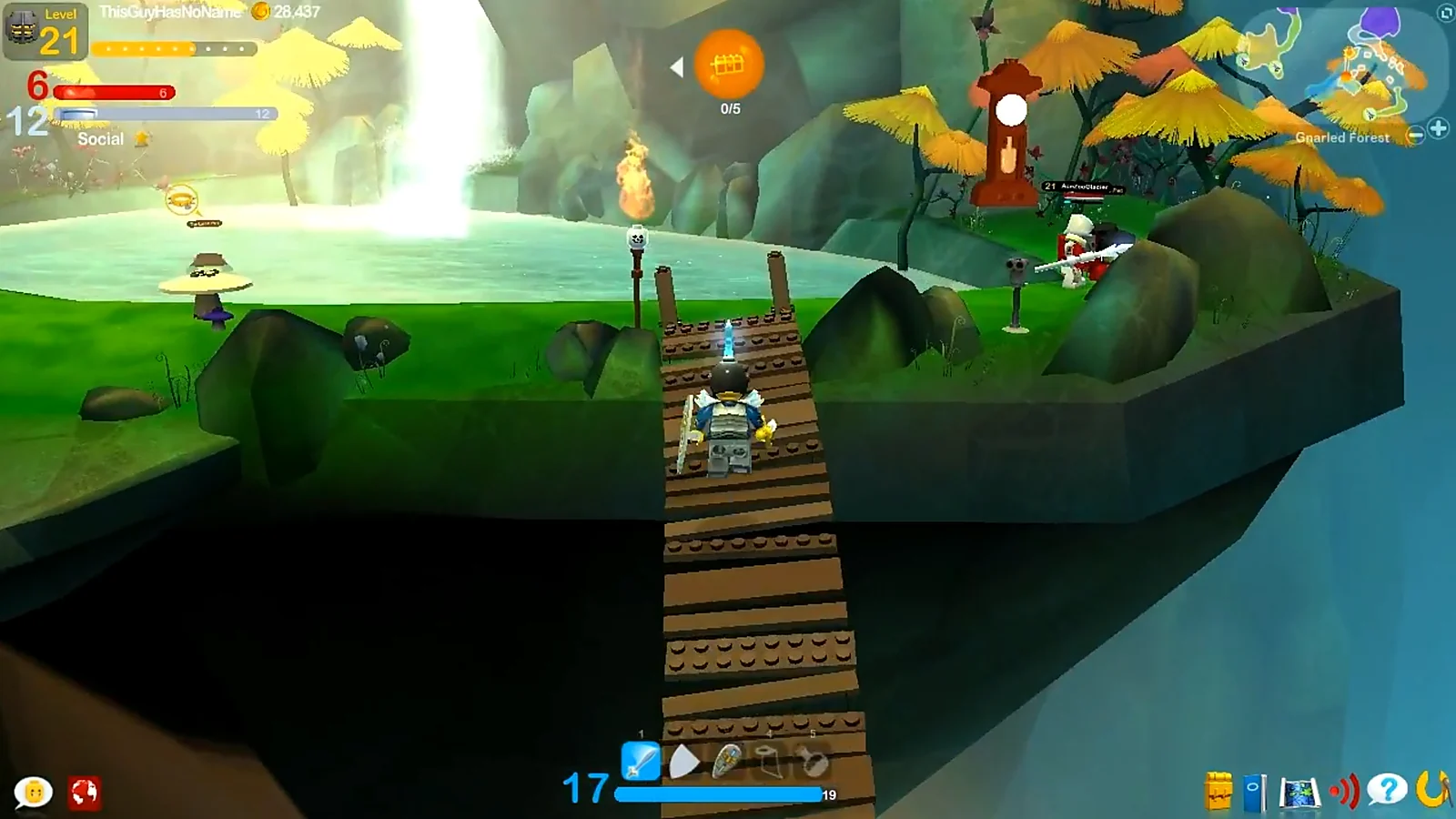 LEGO Universe forest bridge