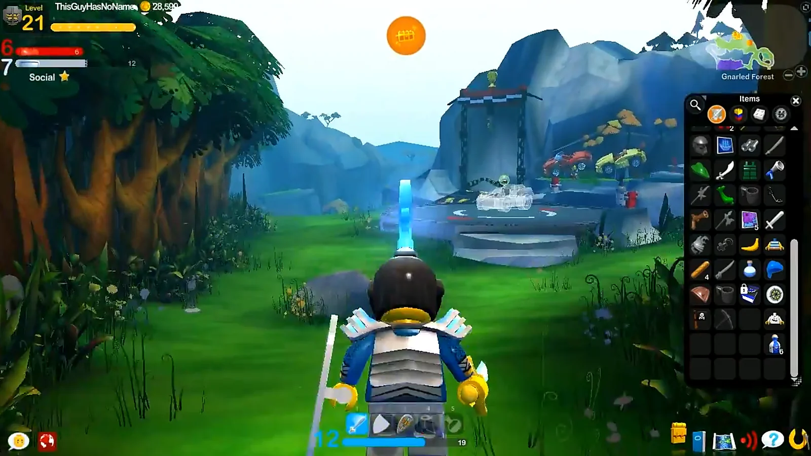 LEGO Universe forest racing area