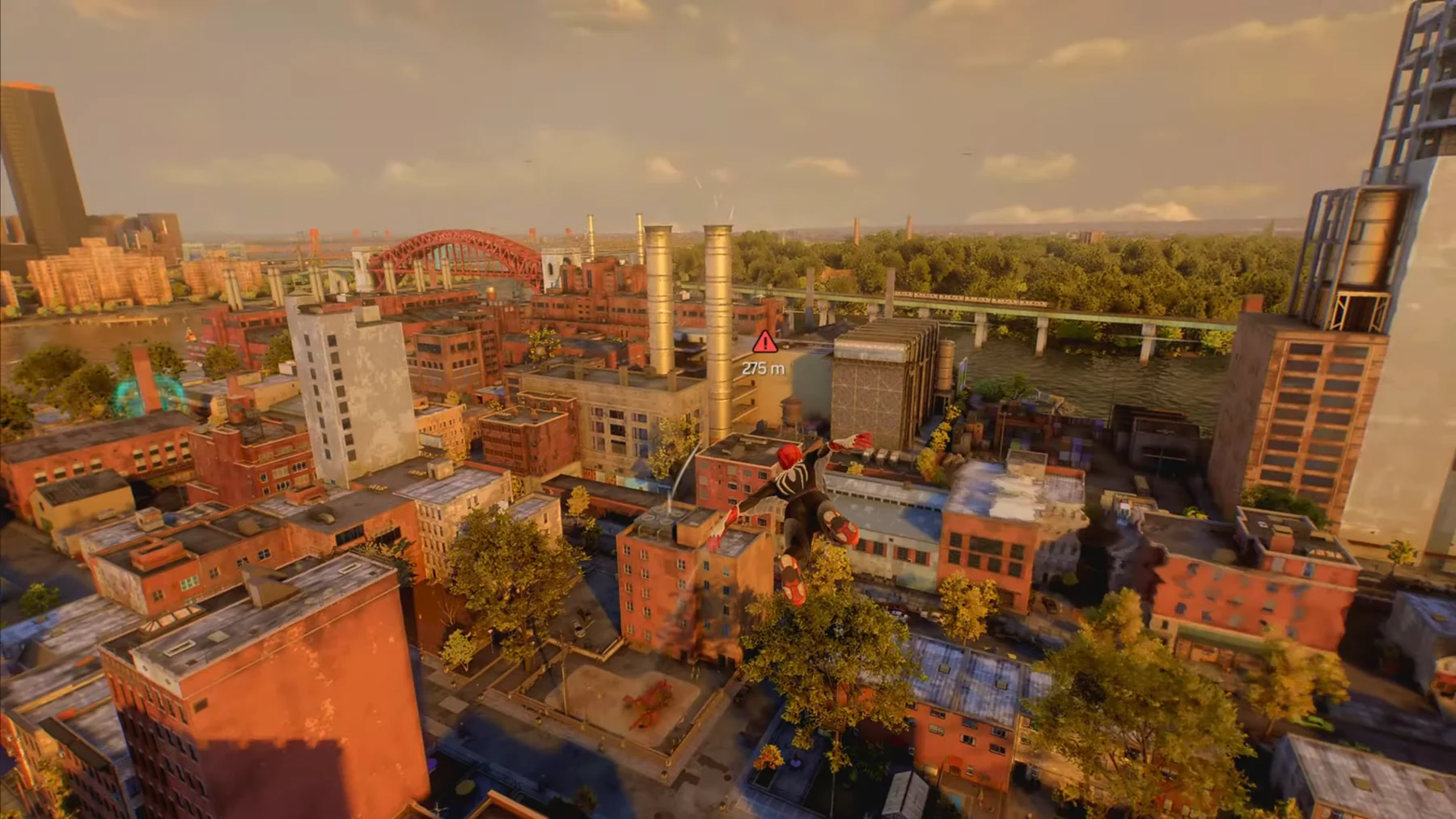 Northern Queens industrial district and bridge